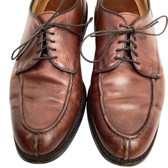 Allen Edmonds Bradley Split Toe Leather Mens 9D Derby Dress Shoes Made In USA - Picture 3 of 11